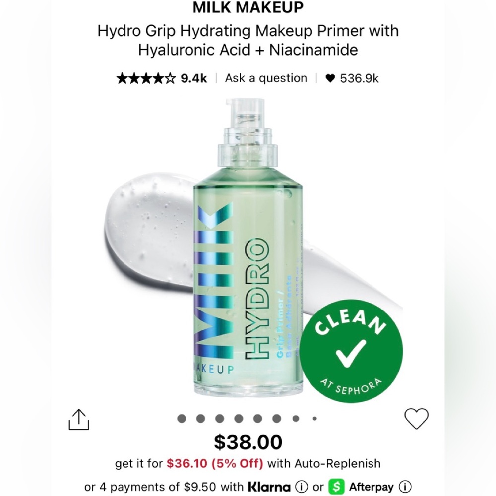 Milk hydro grip primer